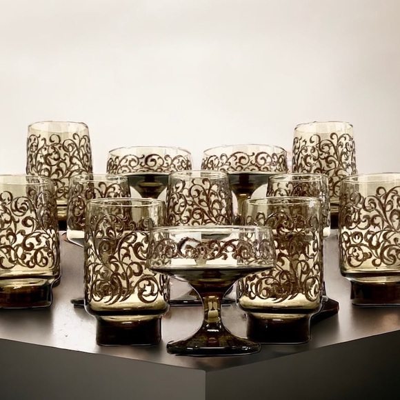 8 Libby Prado 5.25 inches drinking glasses 1970s mid century they look like new - Picture 7 of 17